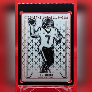 Panini Contours Football Card - Black and White